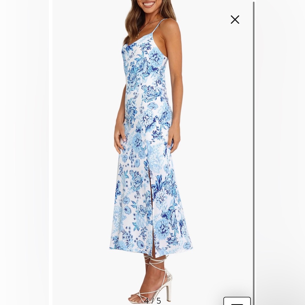 NWOT- Petal & Pup Yelena Dress, Blue, Size 4 - Picture 4 of 12